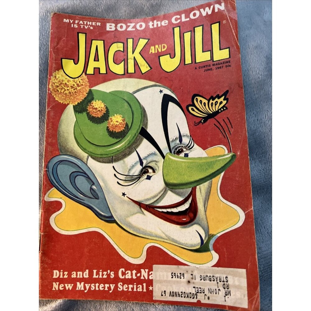 Jack and Jill Magazine Bozo the Clown June 1967